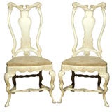 Pair of Two Maison Jansen High  Back Chairs