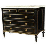 Stamped Jansen Commode Louis XVI Style