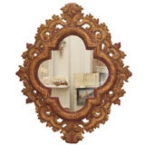 Italian Hand Carved Giltwood Mirror
