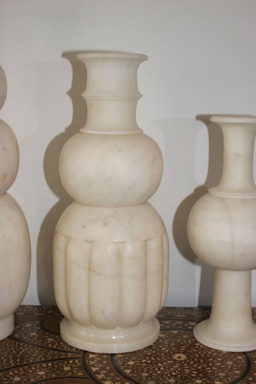 Vicente Wolf White Marble Vessels In Excellent Condition In New York, NY