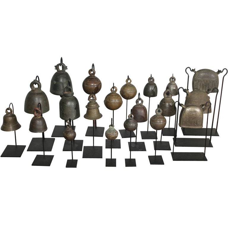 Bronze Bells from Thailand at 1stDibs