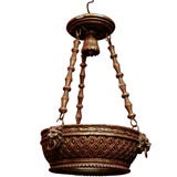 A Carved Gilt Wood Chandelier
