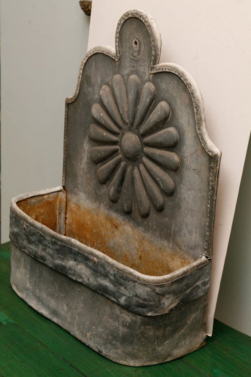Garden Wall Cistern with Sunburst Decoration