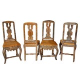 SET OF 4 18TH CENTURY ROCOCO DINING CHAIRS