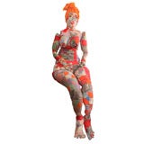 Outsider Art Quilted Rag Doll