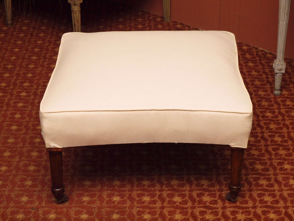 French Napoleon III Period Upholstered Tabouret