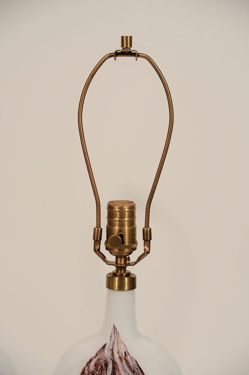 Brass Pair of Michael Bang for Holmegaard Lamps