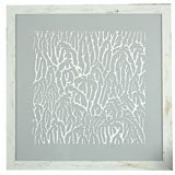 Handmade Coral Print on Glass