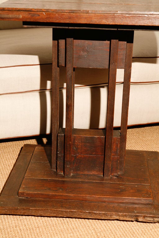 Solid Oak Arts and Crafts style table