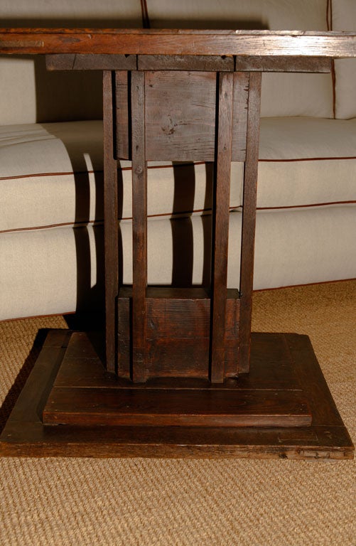 Oak  Square Side Table 3