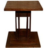 Oak  Square Side Table