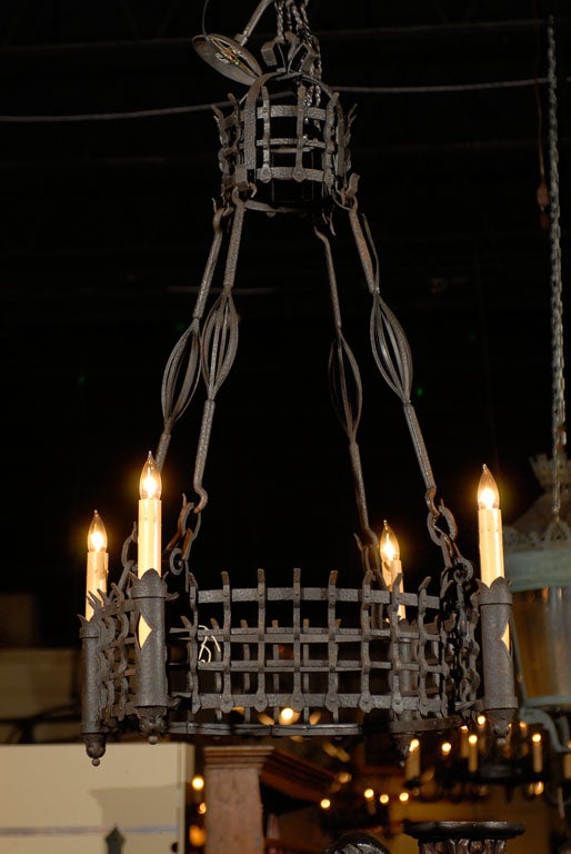 French iron chandelier 5