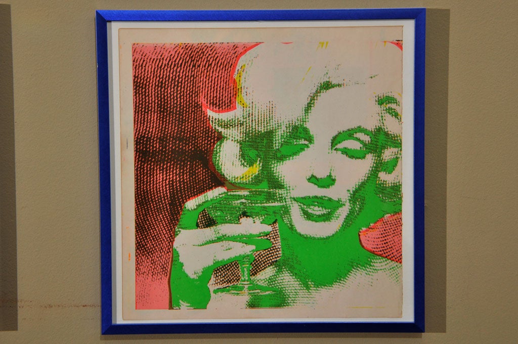 Six 1962 Bert Stern Silkscreens of Marilyn Monroe/Cobalt Frames For Sale 3