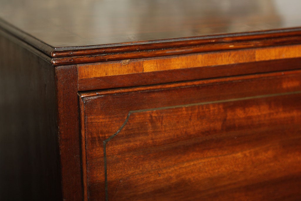 Victorian English Mahogany Chest of Drawers For Sale