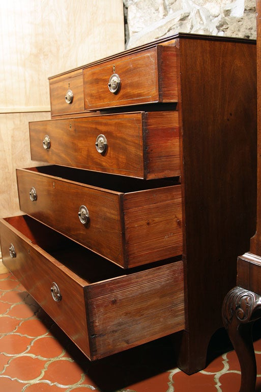 English Mahogany Chest of Drawers For Sale 4