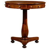 Regency Mahogany Drum Table