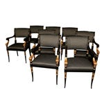Set of 8 Regency-Style Dinning Chairs