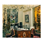 Large 19th Century Chinoiserie Panel Mirror