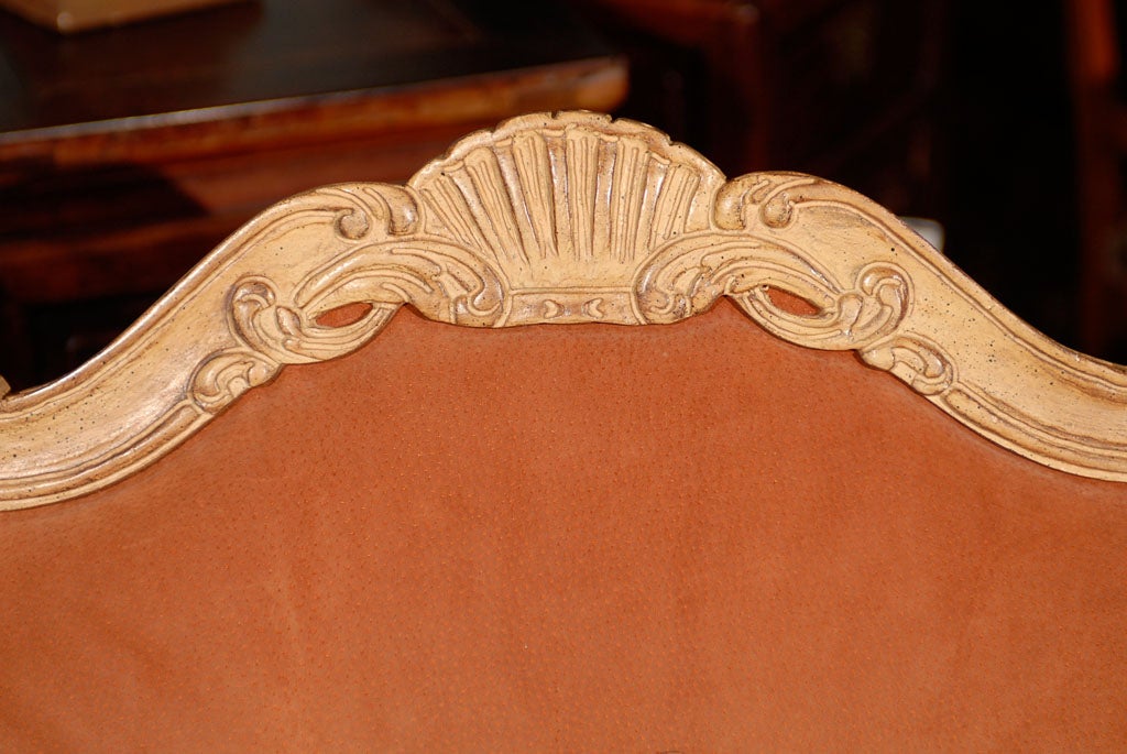 Suede Covered French Chair 6