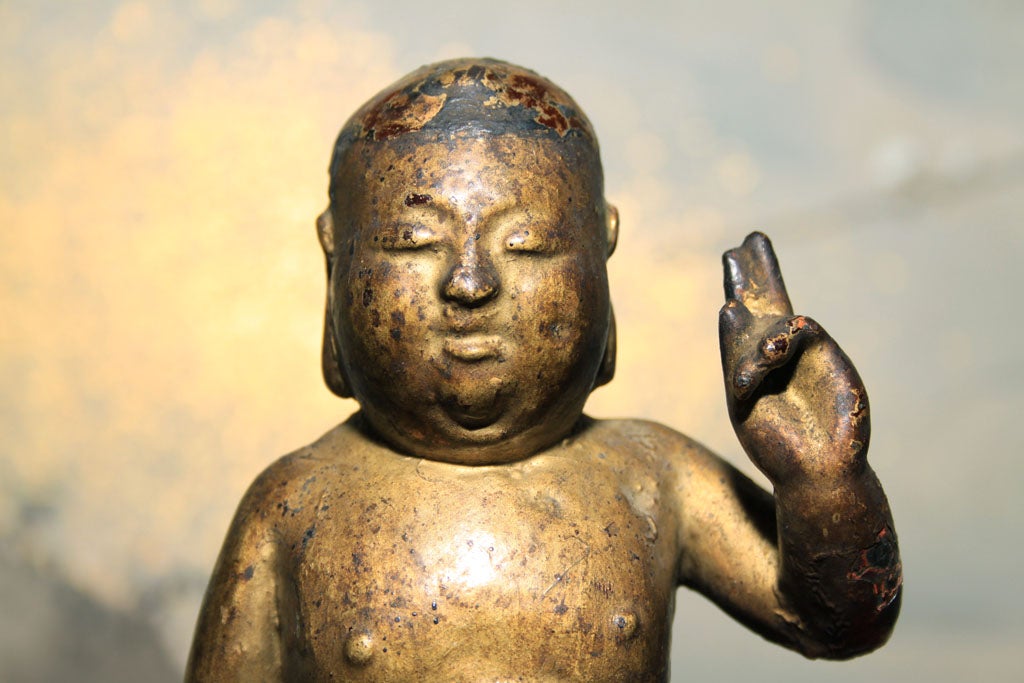 Vietnamese Cast Bronze Figure of the Buddha as an Infant 2