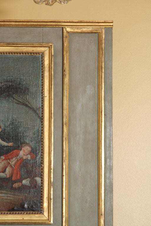 Französischer Trumeau-Spiegel im Louis-XVI-Stil, 18. Jahrhundert (18. Jahrhundert und früher) im Angebot