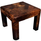 Karl Springer Parchment Side Table