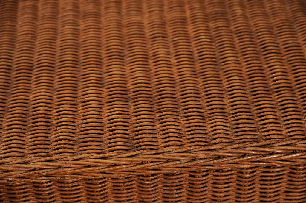 Rattan Wicker Skirted Console