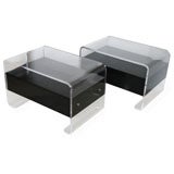 Pair of Lucite Nighstands / End Tables