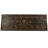 Brass Nail and Leather Trunk Panel