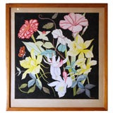Vintage Watercolor on Paper - Flowers in Bloom