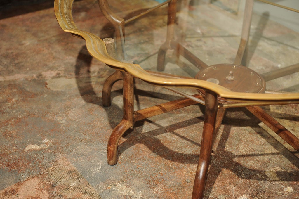 Stained Vintage Baker Furniture Coffee Table