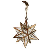 Vintage Small Brass Star Pendant by Vaughan