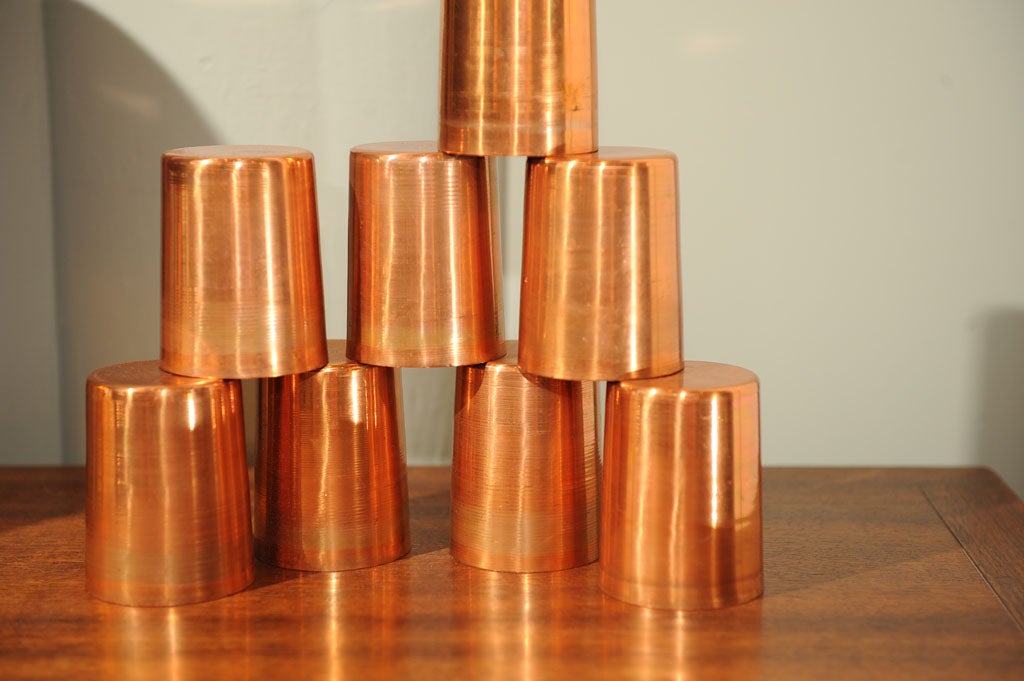 Arts and Crafts Copper Cups by Jepson at 1stDibs