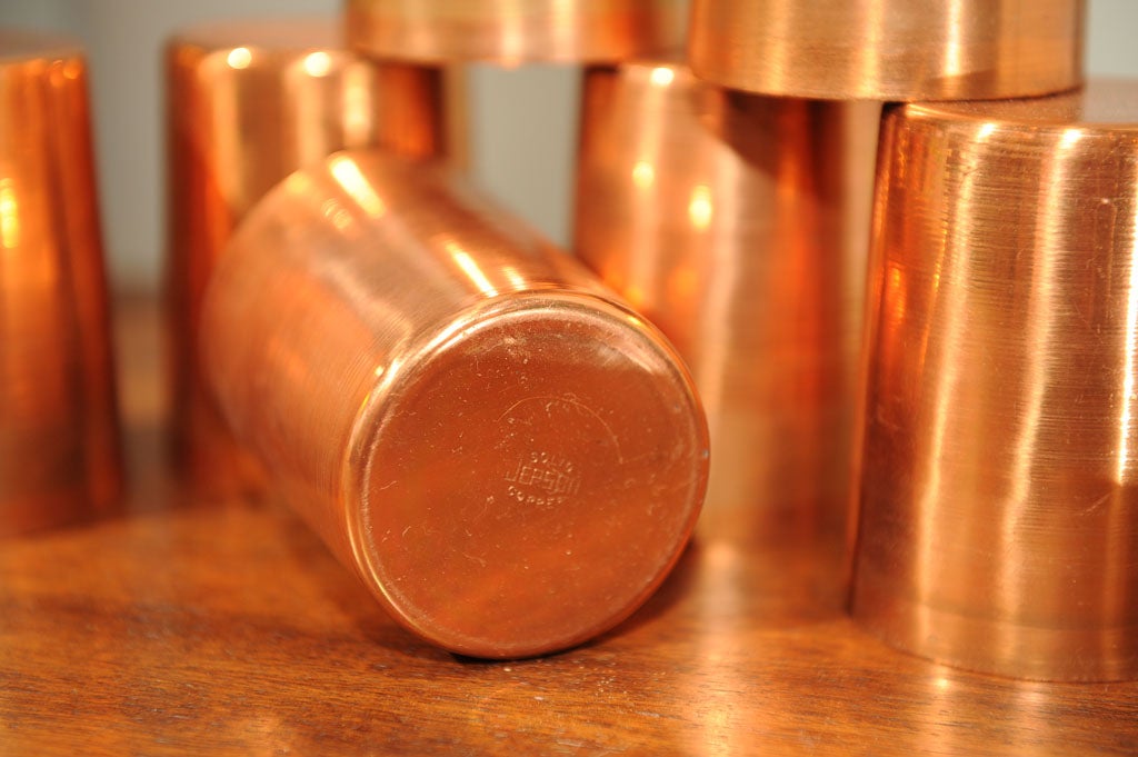 Arts and Crafts Copper Cups by Jepson at 1stDibs