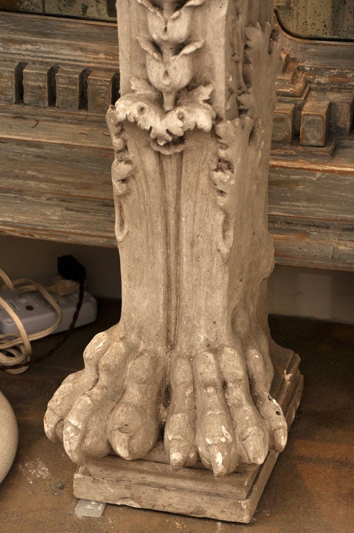 Early 20th Century French Plaster Architectural Column For Sale 2