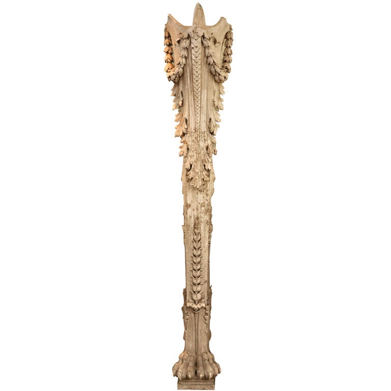 Early 20th Century French Plaster Architectural Column For Sale