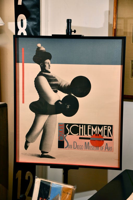 Poster for Oskar Schlemmer show at San Diego Museum of Art