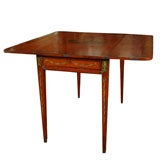 Satinwood Pembroke Table with Painted Decoration