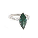 Platinum Emerald Ring