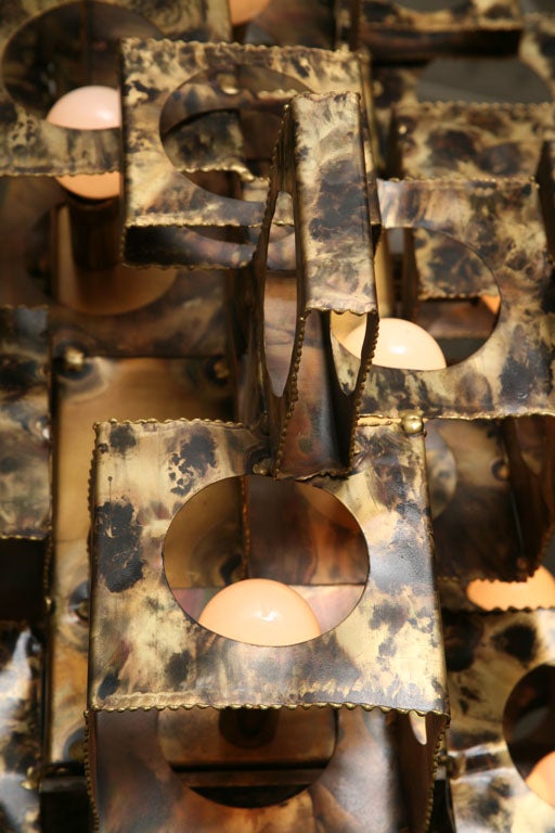 Large Cubist Chandelier by T.A. Greene 3