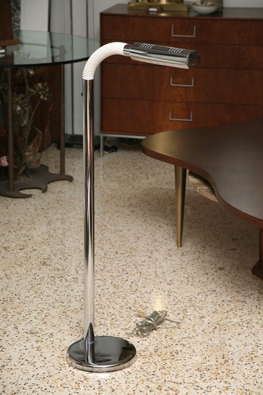 60's Chrome Floor Lamp