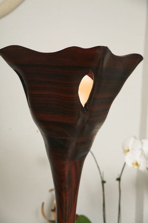 Monumental Rosewood Floor Lamp in the manner of Wendell Castle 5