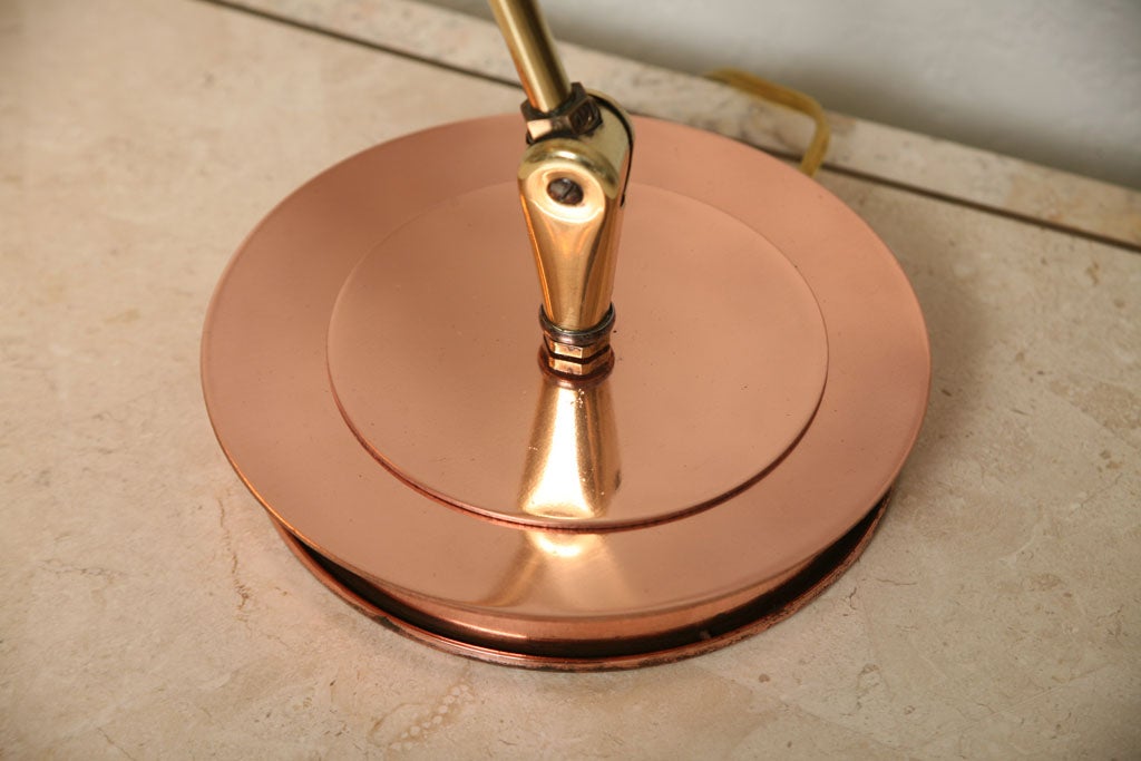 50's Copper and Brass Desk Lamp 3