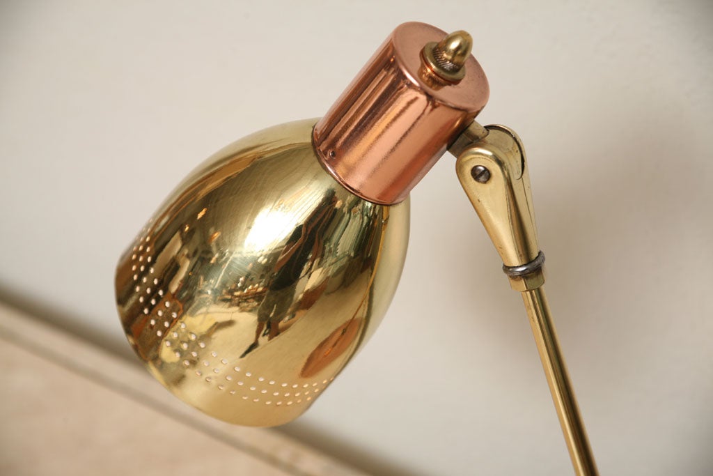 50's Copper and Brass Desk Lamp 4
