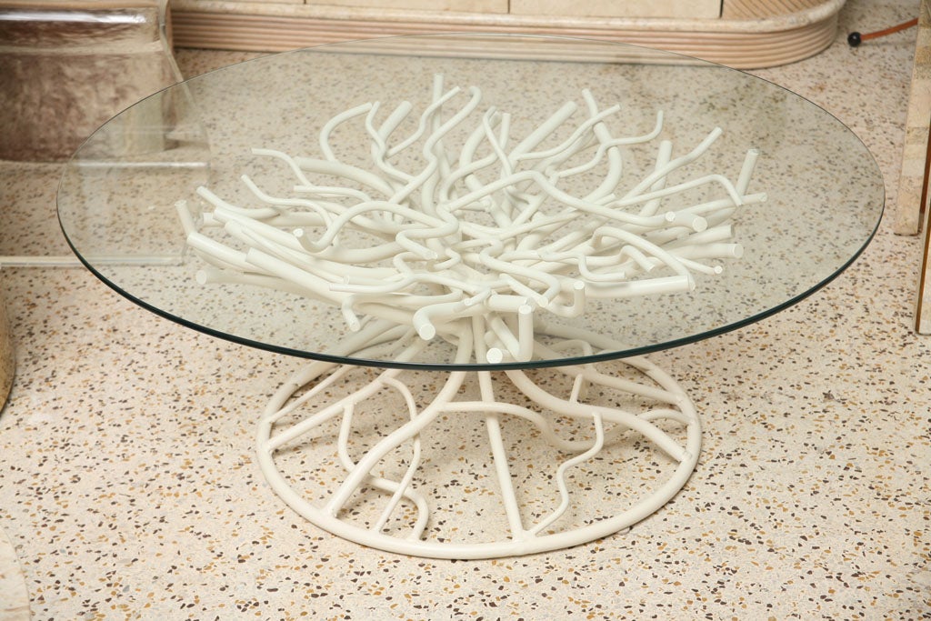Faux Coral Branch Coffee Table 1