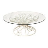 Faux Coral Branch Coffee Table