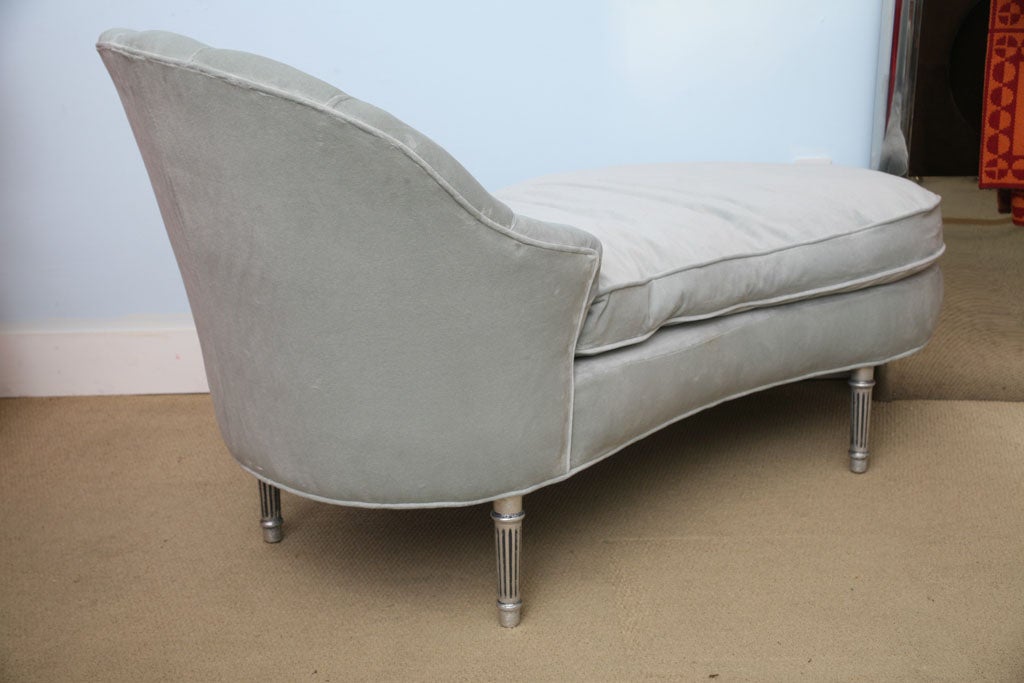 1940s Glamourous Hollywood Regency Chaise Lounge 5