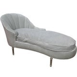 1940s Glamourous Hollywood Regency Chaise Lounge