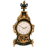 French Cartel "signed", In Black Lacquered and Bronze