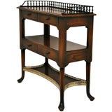 English 3 Tiers Entry Table w/Top & Bottom Galeries